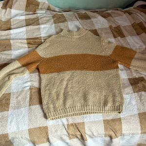 roolee tan and brown sweater
